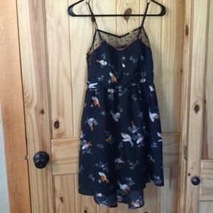Navy Blue / Bird Sundress